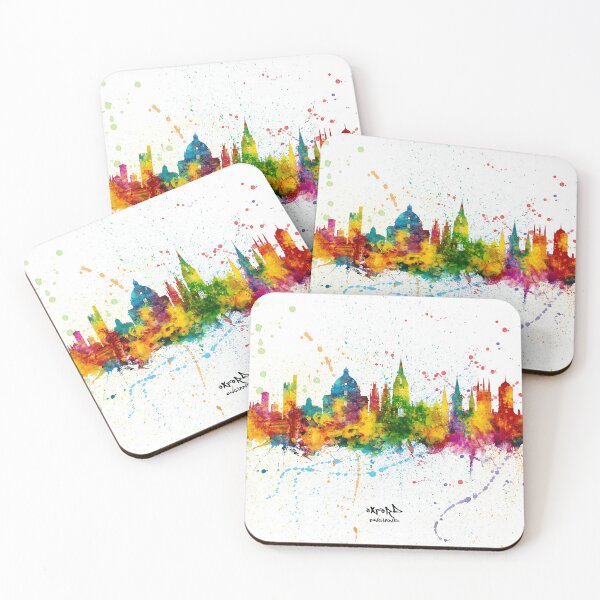 Aperçu de l'œuvre Oxford England Skyline créée et vendue par ArtPrints.