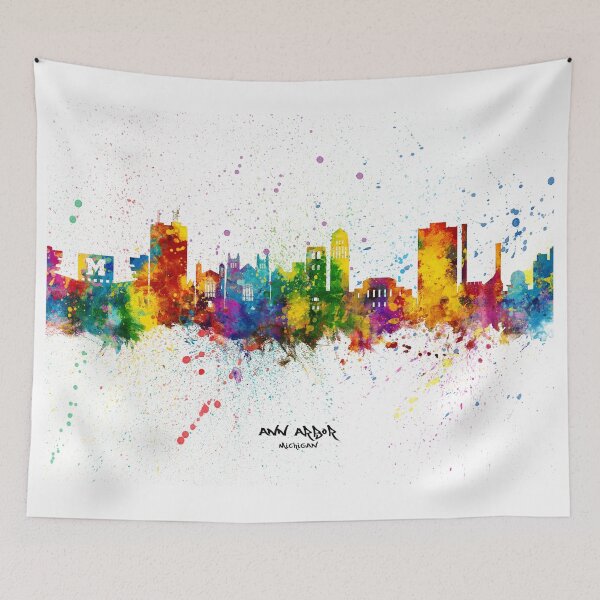 Item preview, Ann Arbor Michigan Skyline designed and sold by ArtPrints.