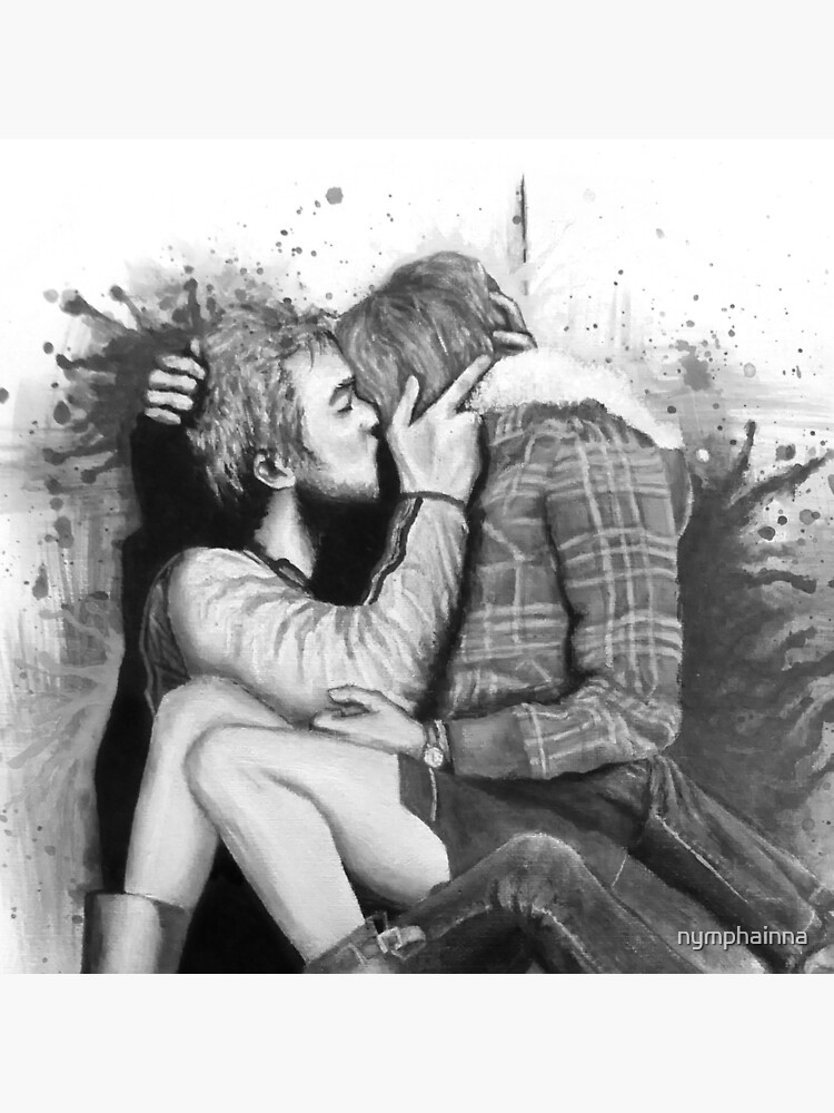 Couple erotic art pics kissing