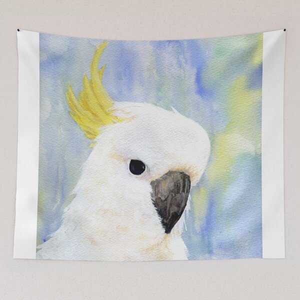 Item preview, Sulphur Crested Cockatoo Watercolour Painting by Heather Holland designed and sold by Heatherian.