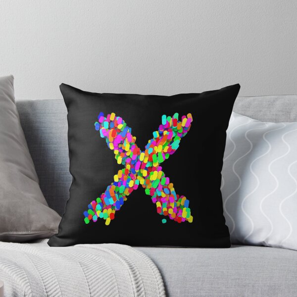 Aperçu de l'œuvre Joyful Particles Letter "X" créée et vendue par Chya.