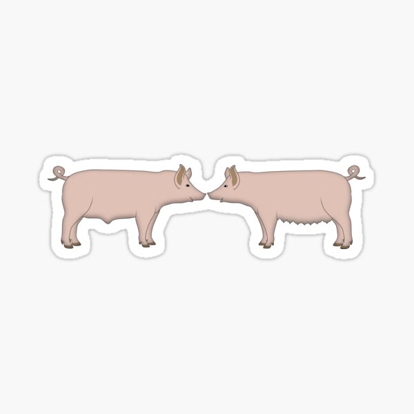 Item preview, two pigs designed and sold by schnuppadoo.