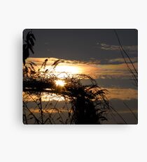 The Beautiful End of a Sunny Day Canvas Print
