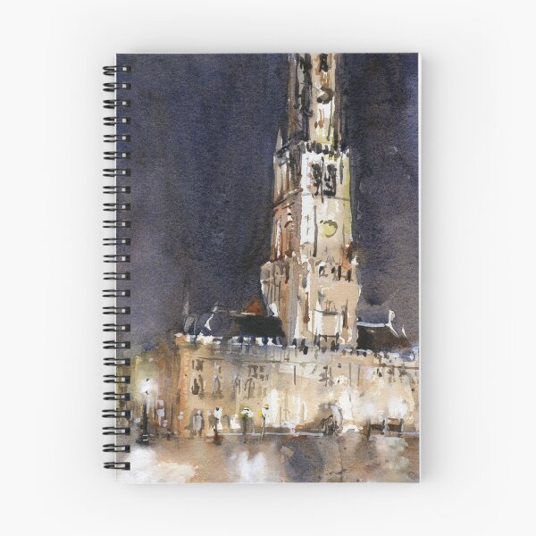 Item preview, Watercolor painting of Bruges Belgium art. designed and sold by rfoxphoto.