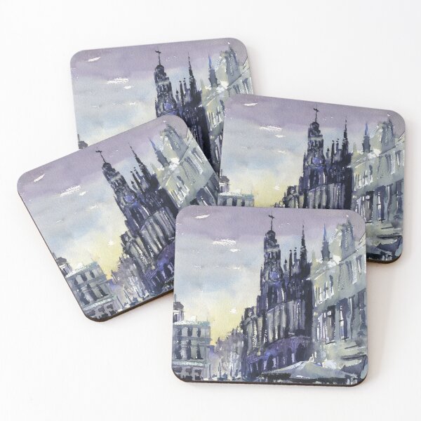 Item preview, Brussels artwork watercolor painting. designed and sold by rfoxphoto.