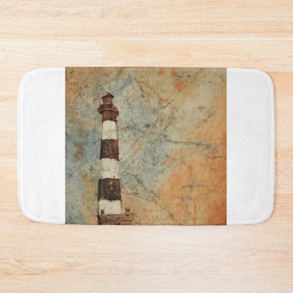 Item preview, Fine art watercolor painting of Bodie Island lighthouse at sunset in the Outer Banks (OBX) of North Carolina- USA designed and sold by rfoxphoto.