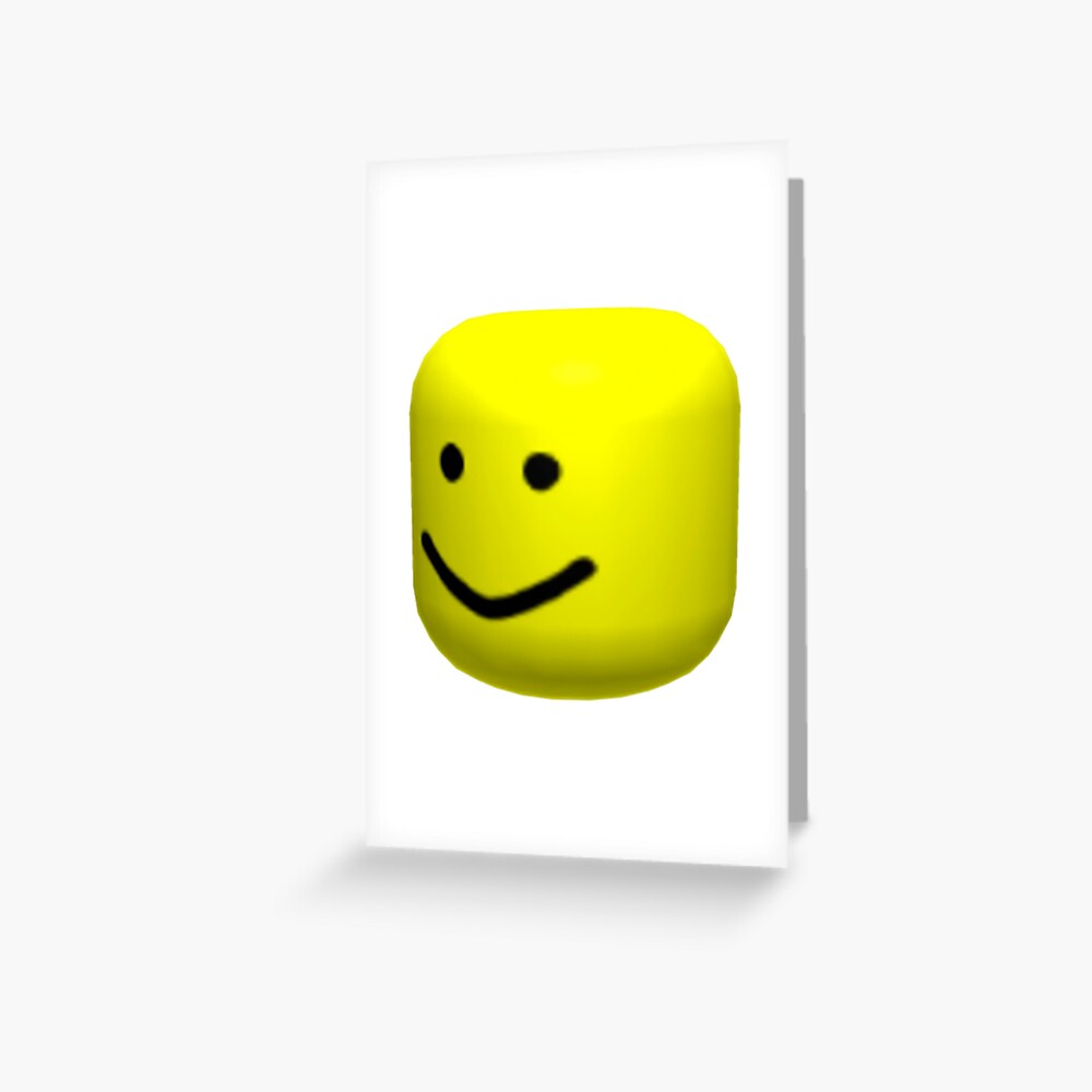 Roblox Oof Greeting Card By Amemestore Redbubble - emoji xd roblox