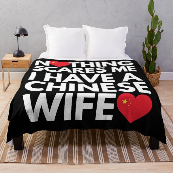 Item preview, Nothing Scares Me, I Have Chinese Wife designed and sold by HelloFromAja.