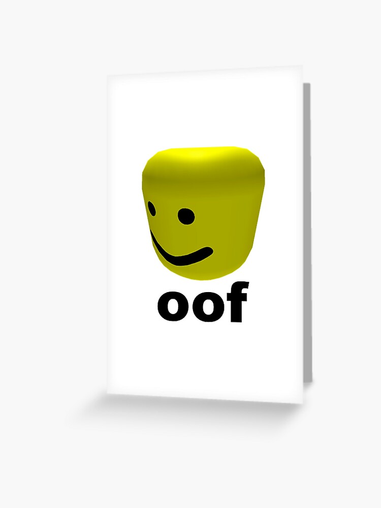 Roblox Oof Greeting Card By Amemestore Redbubble - roblox oof framed art print by amemestore redbubble