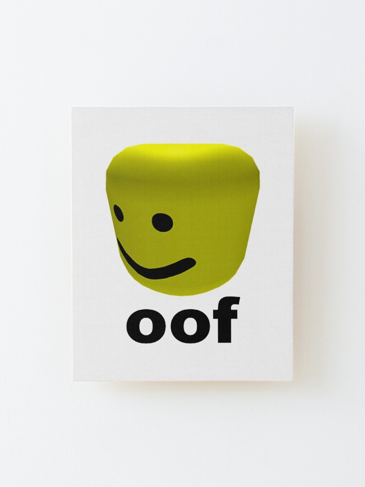 Roblox Oof Mounted Print By Amemestore Redbubble - roblox oof art board print by amemestore redbubble