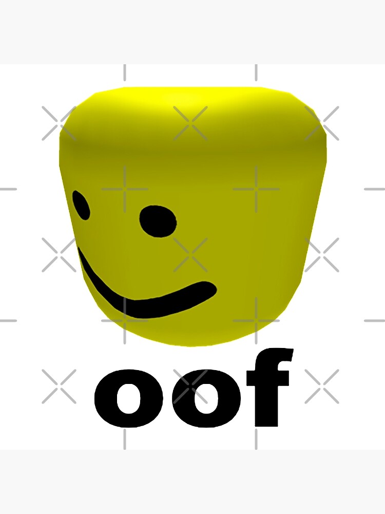 Roblox Oof Art Board Print By Amemestore Redbubble - oof roblox emojis