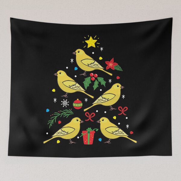 Artikelvorschau, Canary Yellow Christmas Ornament Tree entworfen und verkauft von rafaeltto.