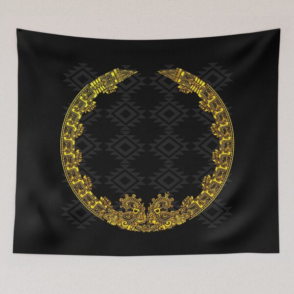 Item preview, Aztec Serpents in Gold designed and sold by kernowerno.