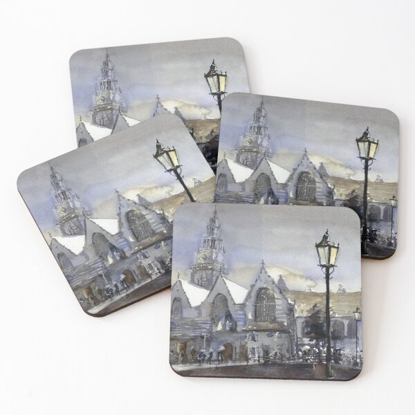 Item preview,  Watercolor painting of Amsterdam church- Netherlands. designed and sold by rfoxphoto.