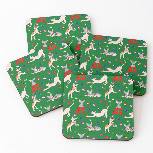 Aperçu de l'œuvre sphynx de noël (chat nu) design de pull laide créée et vendue par B0red.