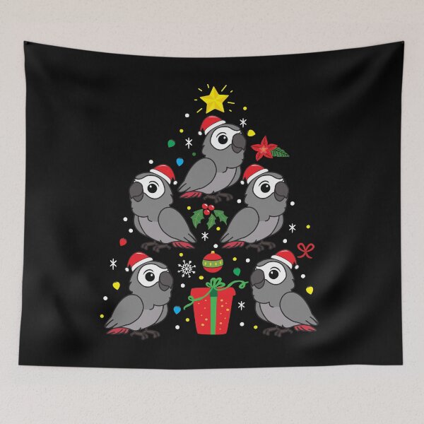 Item preview, Grey Parrot Christmas Ornament Tree designed and sold by rafaeltto.