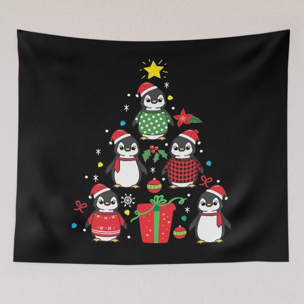 Item preview, Penguin Christmas Ornament Tree designed and sold by rafaeltto.