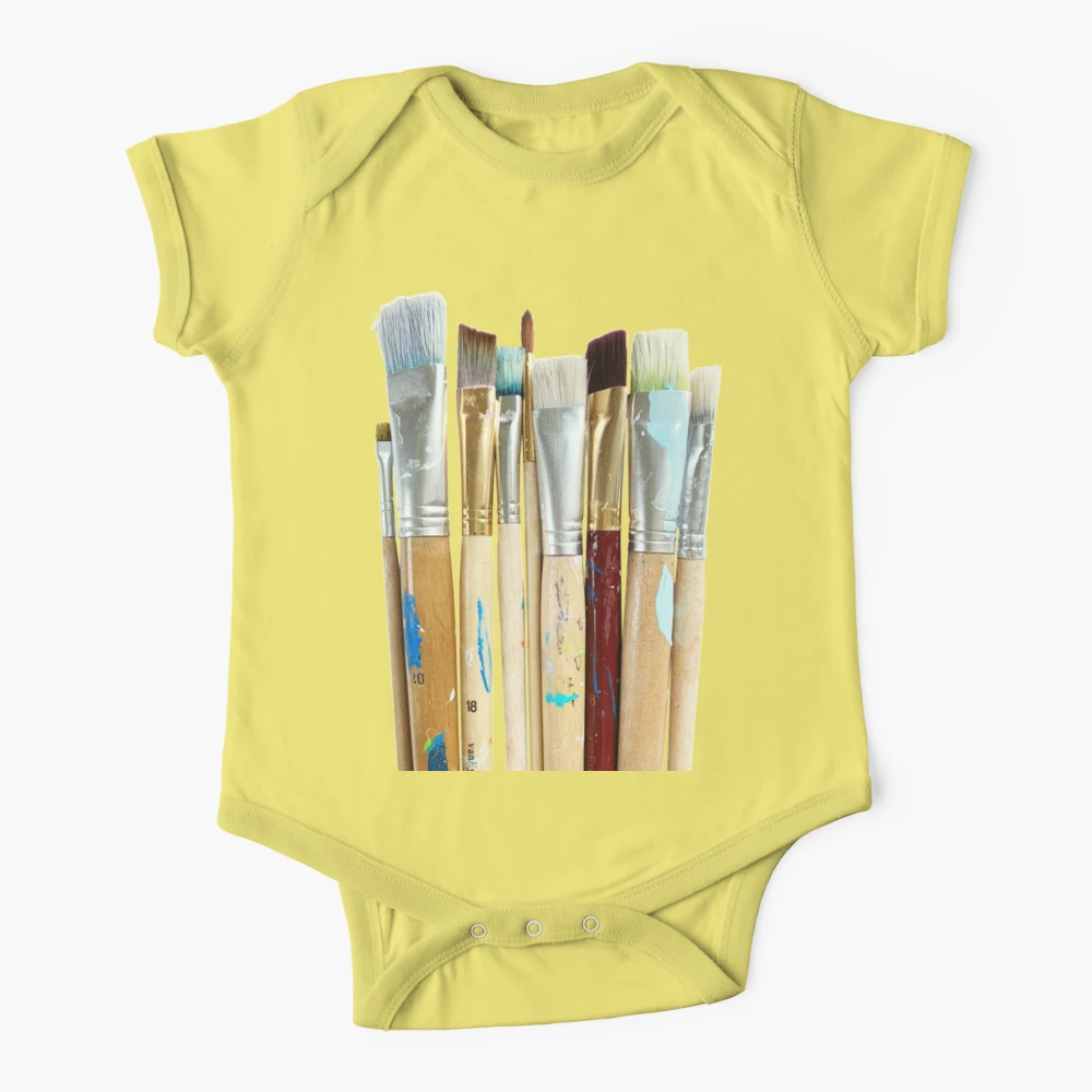 Used paint brushes Baby One-Piece for Sale by Eenig