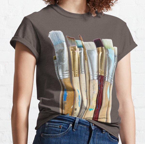 wackapacka Women's Watercolor Brush Strokes T-Shirt