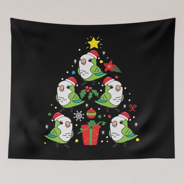 Item preview, Quaker Parrot Christmas Ornament Tree designed and sold by rafaeltto.