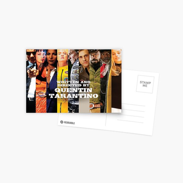 Movies written Directed by Quentin Tarantino Postcard