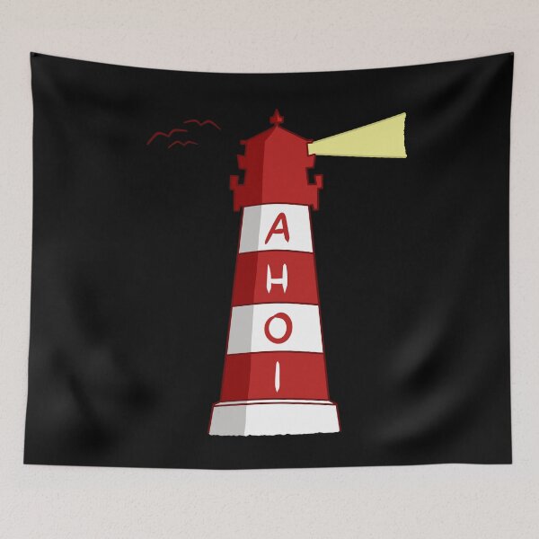 Item preview, AHOI Lighthouse North German Captain Sea Gift designed and sold by Weilichesmag.