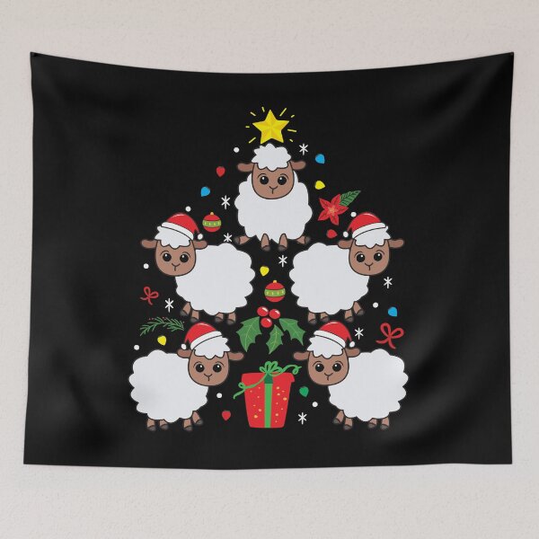 Item preview, Sheep Christmas Ornament Tree designed and sold by rafaeltto.