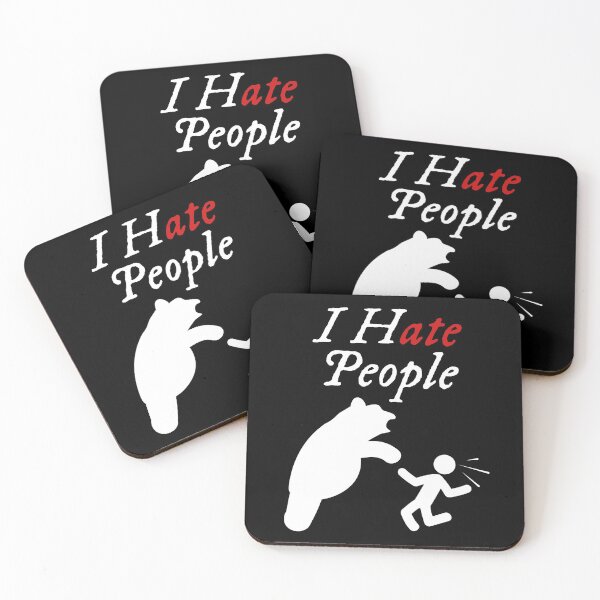 Item preview, I Hate People Bear I hate people gift designed and sold by Weilichesmag.