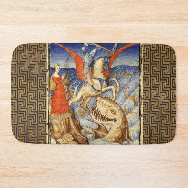 Item preview, Perseus riding Pegasus slaying sea monster, saving Andromeda designed and sold by BulganLumini.
