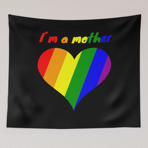 Item preview, I`m a mother Proud LGBT heart symbol gift designed and sold by Weilichesmag.