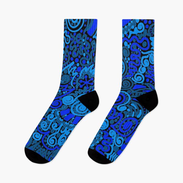 Item preview, Black and Blue Pattern designed and sold by Clare Wuellner.