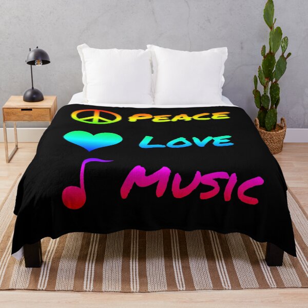 Item preview, Peace Love Music Peace Music Symbol Gift designed and sold by Weilichesmag.