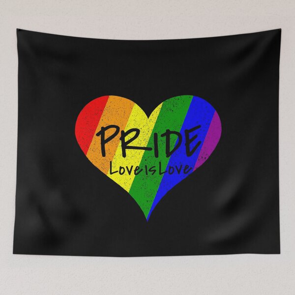 Item preview, LGBT Colorful Heart Pride Love Lesbian Gay Gift designed and sold by Weilichesmag.