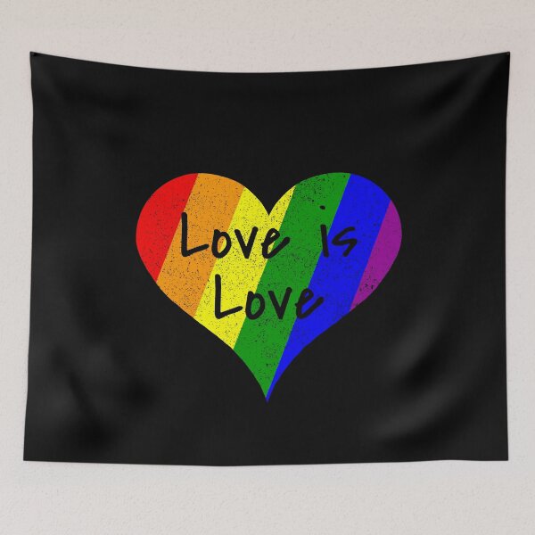 Item preview, LGBT Colorful Heart Pride Love Lesbian Gay Gift designed and sold by Weilichesmag.