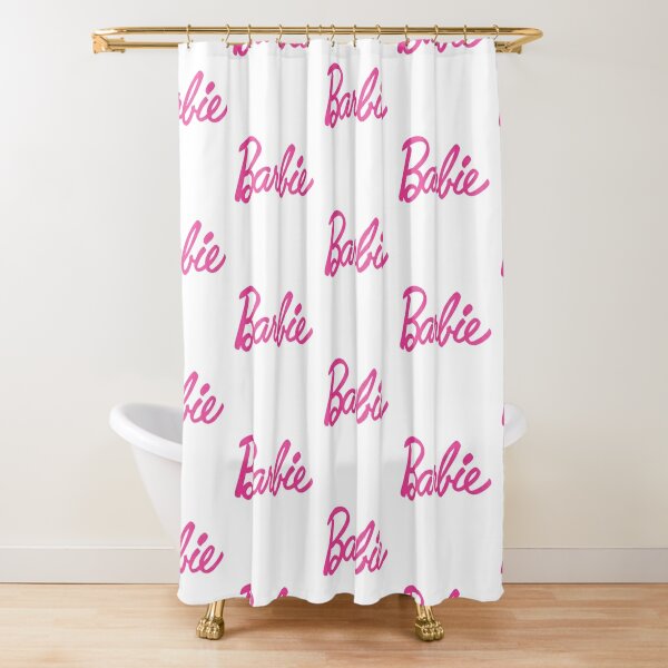 barbie dream house shower curtain