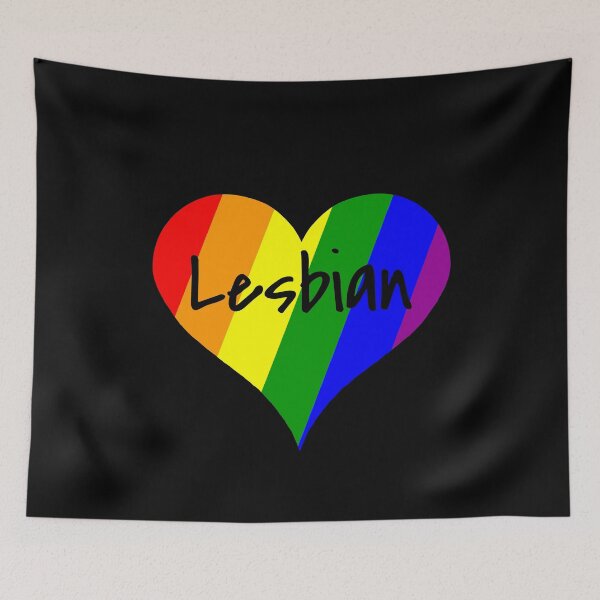 Item preview, LGBT Heart Lesbian Pride Lesbian Love Gift designed and sold by Weilichesmag.