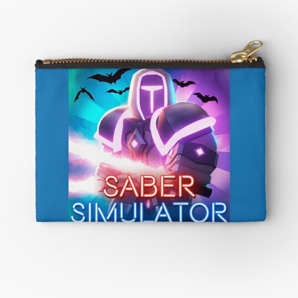 Sabre Simulator Zipper Pouches Redbubble - roblox saber simulator best weapon