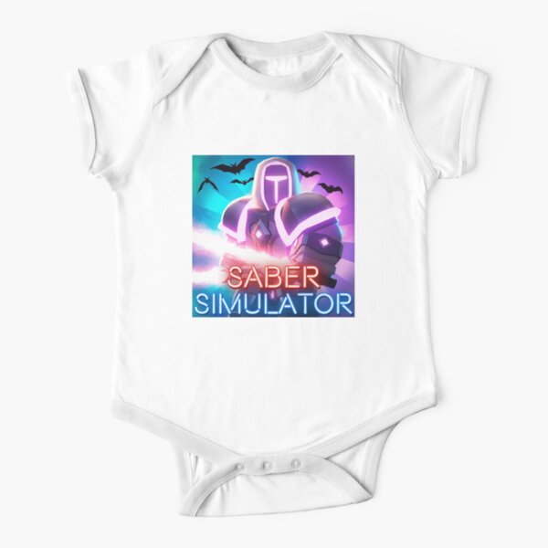 Welcome To Bloxburg Short Sleeve Baby One Piece Redbubble - jelly roblox saber simulator