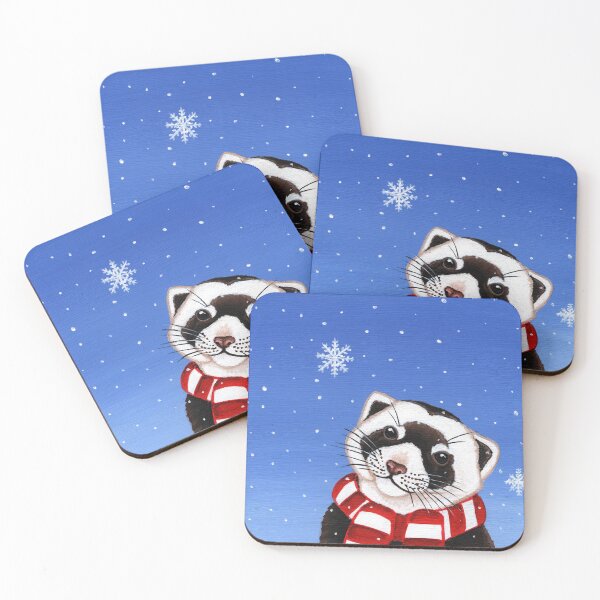 Item preview, Ferret in the Snow designed and sold by WolfySilver.