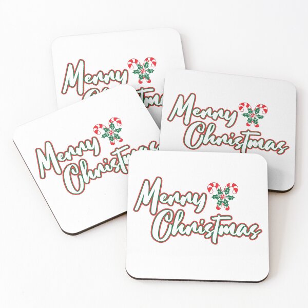 Item preview, Merry Christmas Decorative Worded with Candy Cane designed and sold by IdentiTee Studios.