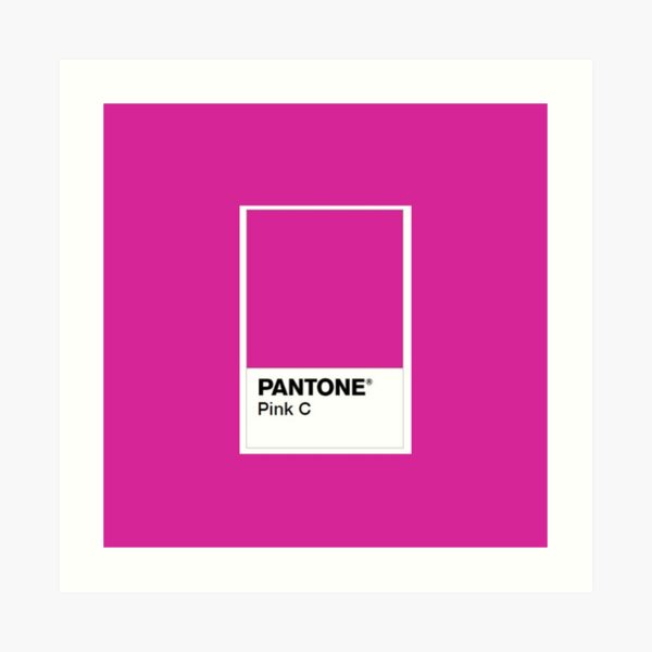 Pantone Colour Pink C Art Print By Diabhalsdau Redbubble