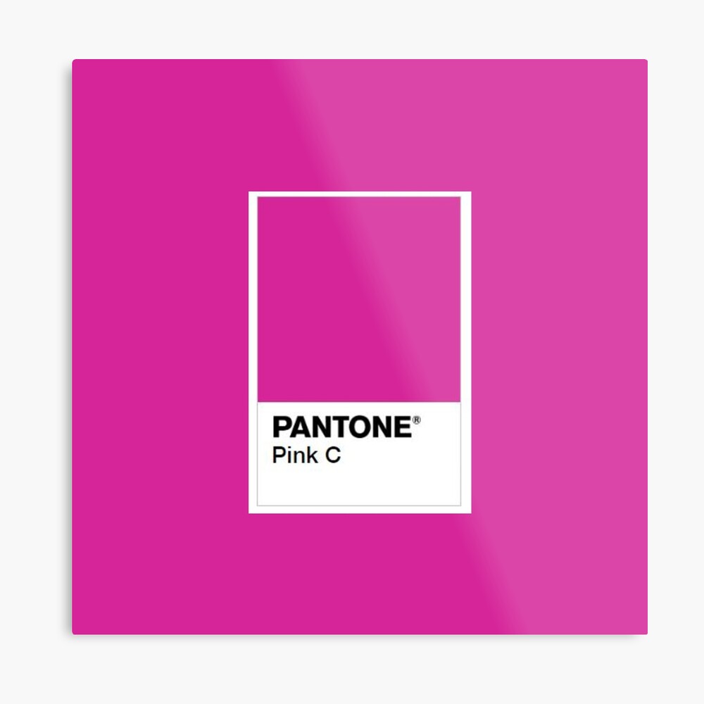 Pantone Farbe Pink C Leinwanddruck Von Diabhalsdau Redbubble