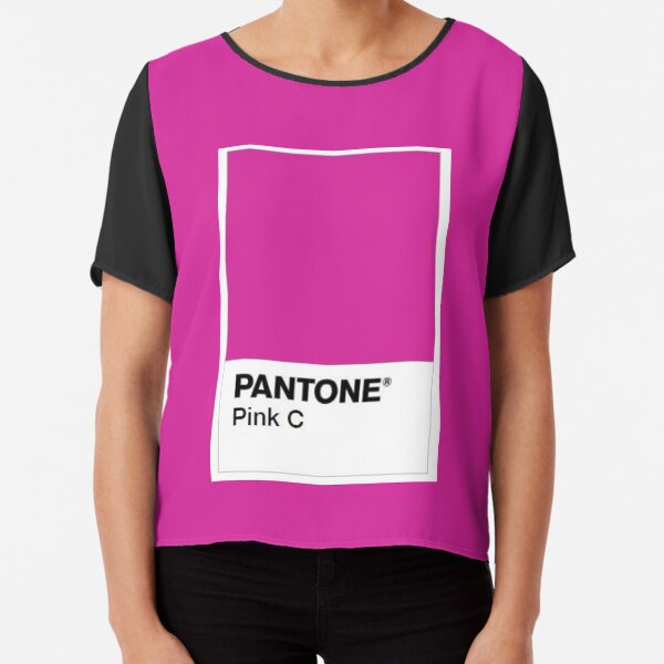 Pantone Colour Pink C Chiffon Top