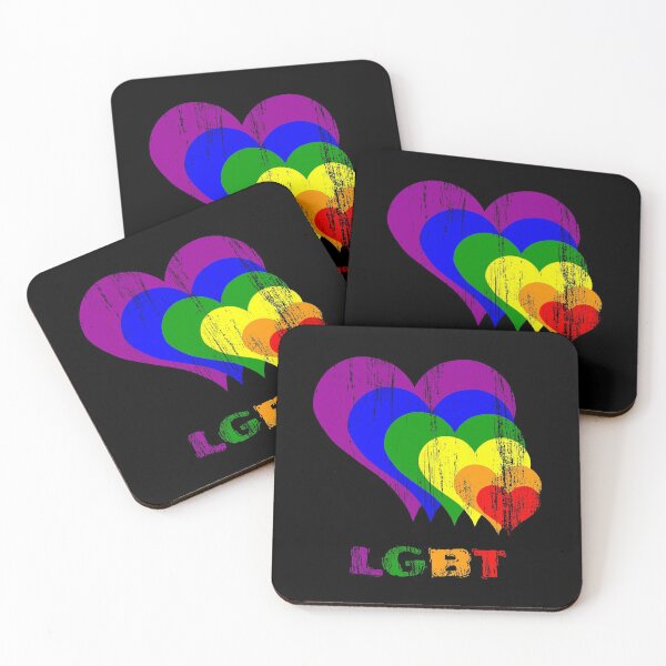 Item preview, LGBT Colorful Heart Symbol Lesbian Gay Bi Gift designed and sold by Weilichesmag.