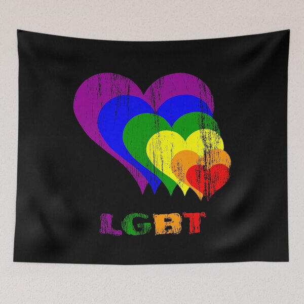Item preview, LGBT Colorful Heart Symbol Lesbian Gay Bi Gift designed and sold by Weilichesmag.