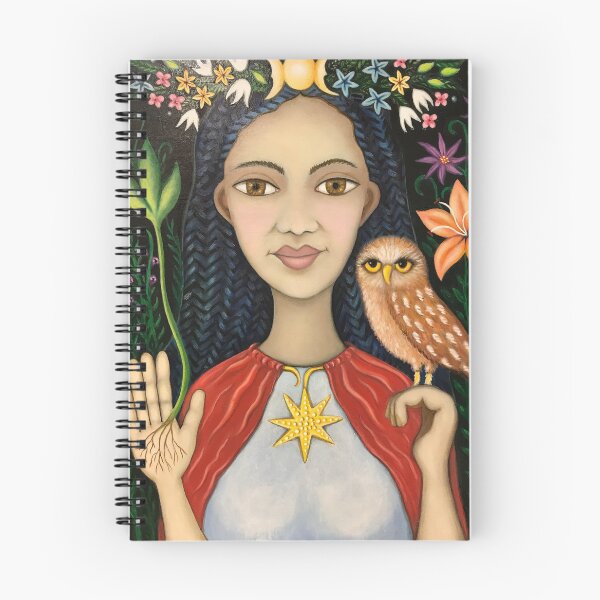 Item preview, Innana Lady Divine Owl Greeting Card designed and sold by Karen Elliott.
