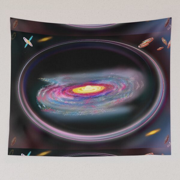 Item preview, Galaxy With Einstein Ring designed and sold by Red bubble Artist.