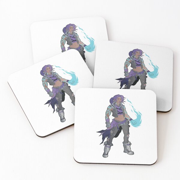 Amara The Siren Borderlands 3 The Tiger of Partali Coasters (Set of 4)