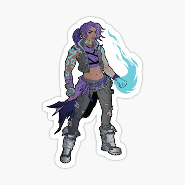 Amara The Siren Borderlands 3 The Tiger of Partali Sticker