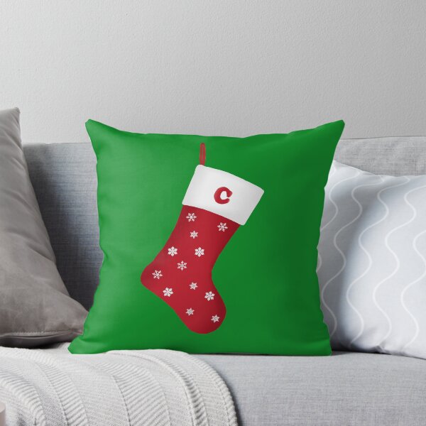 Item preview, Letter C Festive Christmas Stocking design designed and sold by GetItGiftIt.